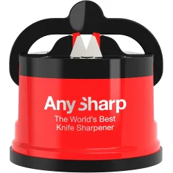 Mini Knife Sharpener with Red Suction Cup