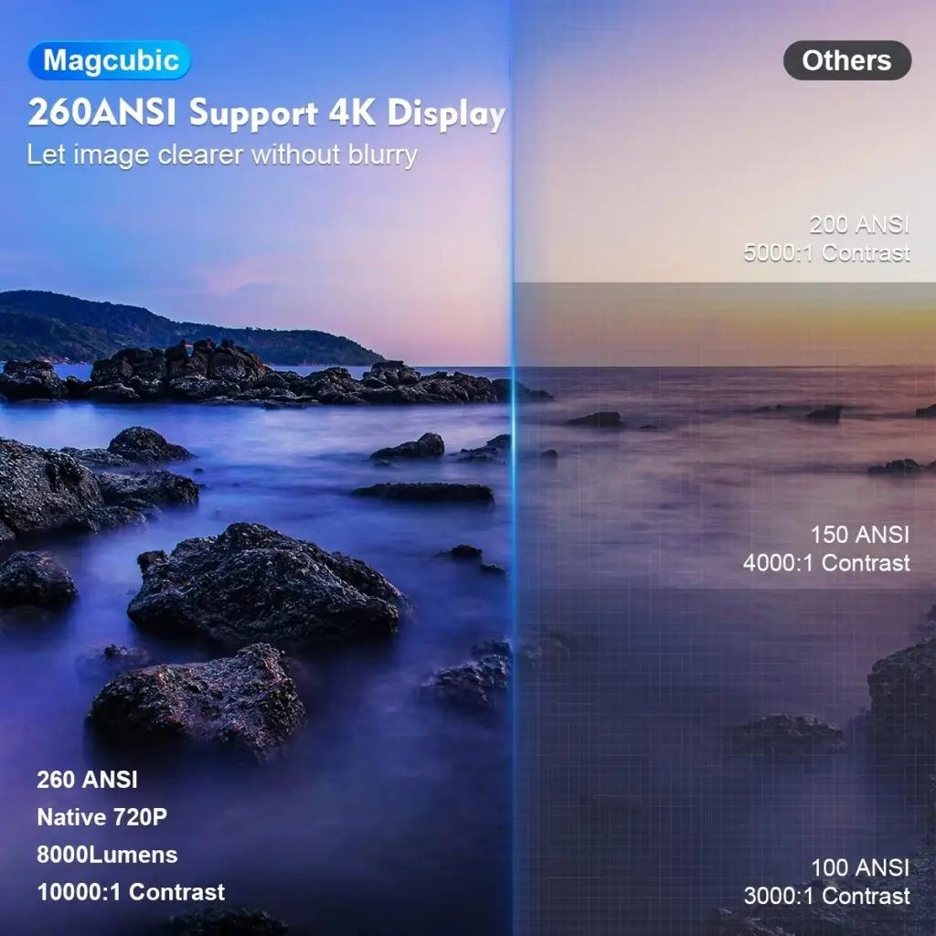 260 ANSI Support 4K Display